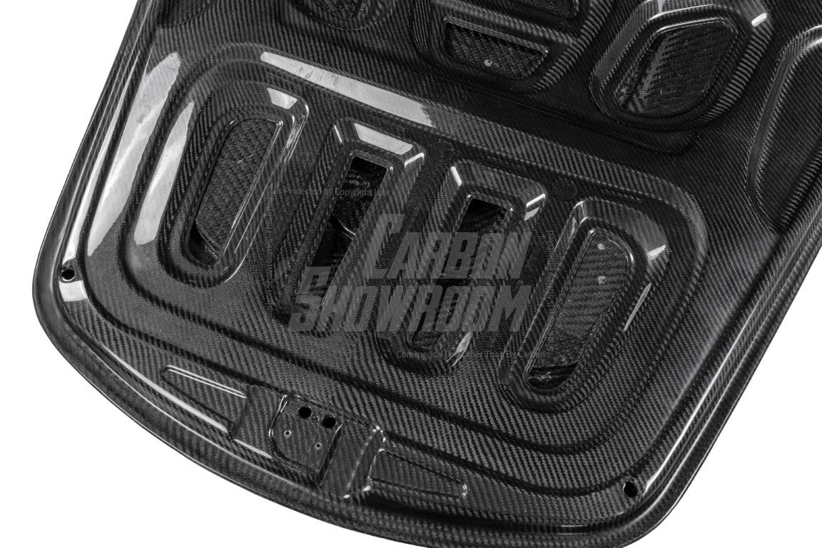 Porsche 718 Boxster / Cayman (all models, including GTS / GT4 / GT4RS / Spyder) & 911 991.1 991.2 (all models, including Carrera S / 4S / T / GTS / 4 GTS / Targa / GT3 / GT3 RS / R / Turbo / Turbo S / GT2 RS with Aftermarket Parts - V1 Style Hood Bonnet Pre-preg Carbon Fiber from TAKD Carbon