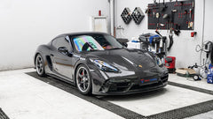 Porsche 718 Cayman / Boxster / GTS 2017-ON with Aftermarket Parts - Front Bumper & Lip Pre-preg Carbon Fiber from TAKD Carbon