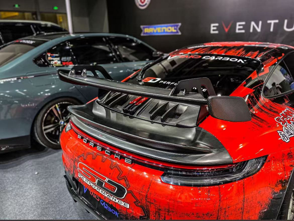 Porsche 911 992.1 992.2 2020-ON Aftermarket Parts - TAKD Rear Wing Dry ...