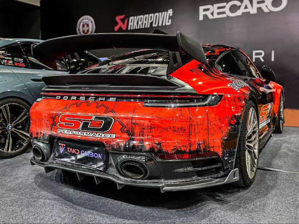 Porsche 911 992.1 992.2 2020-ON Aftermarket Parts - TAKD Rear Wing Dry ...