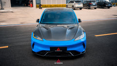 Tesla Model 3 Highland / Performance 2024-ON with Aftermarket Parts - Action Aero Series Hood Bonnet Carbon Fiber From ArmorExtend