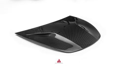 Tesla Model 3 Highland / Performance 2024-ON with Aftermarket Parts - Action Aero Series Hood Bonnet Carbon Fiber From ArmorExtend