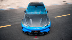 Tesla Model 3 Highland / Performance 2024-ON with Aftermarket Parts - Action Aero Series Hood Bonnet Carbon Fiber From ArmorExtend