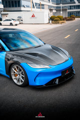 Tesla Model 3 Highland / Performance 2024-ON with Aftermarket Parts - Action Aero Series Hood Bonnet Carbon Fiber From ArmorExtend
