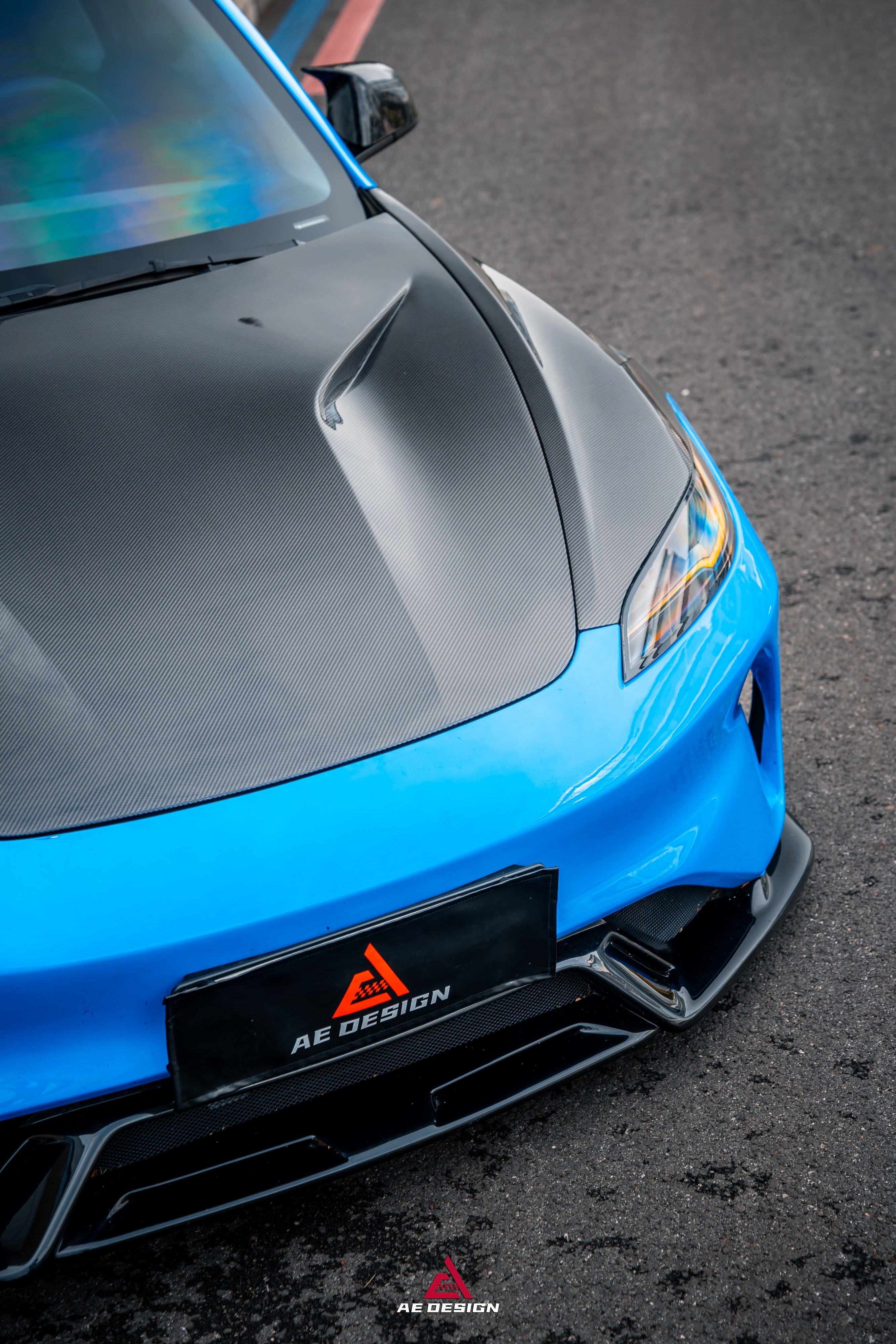 Tesla Model 3 Highland / Performance 2024-ON with Aftermarket Parts - Action Aero Series Hood Bonnet Carbon Fiber From ArmorExtend