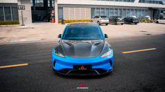 Tesla Model 3 Highland / Performance 2024-ON with Aftermarket Parts - Action Aero Series Hood Bonnet Carbon Fiber From ArmorExtend