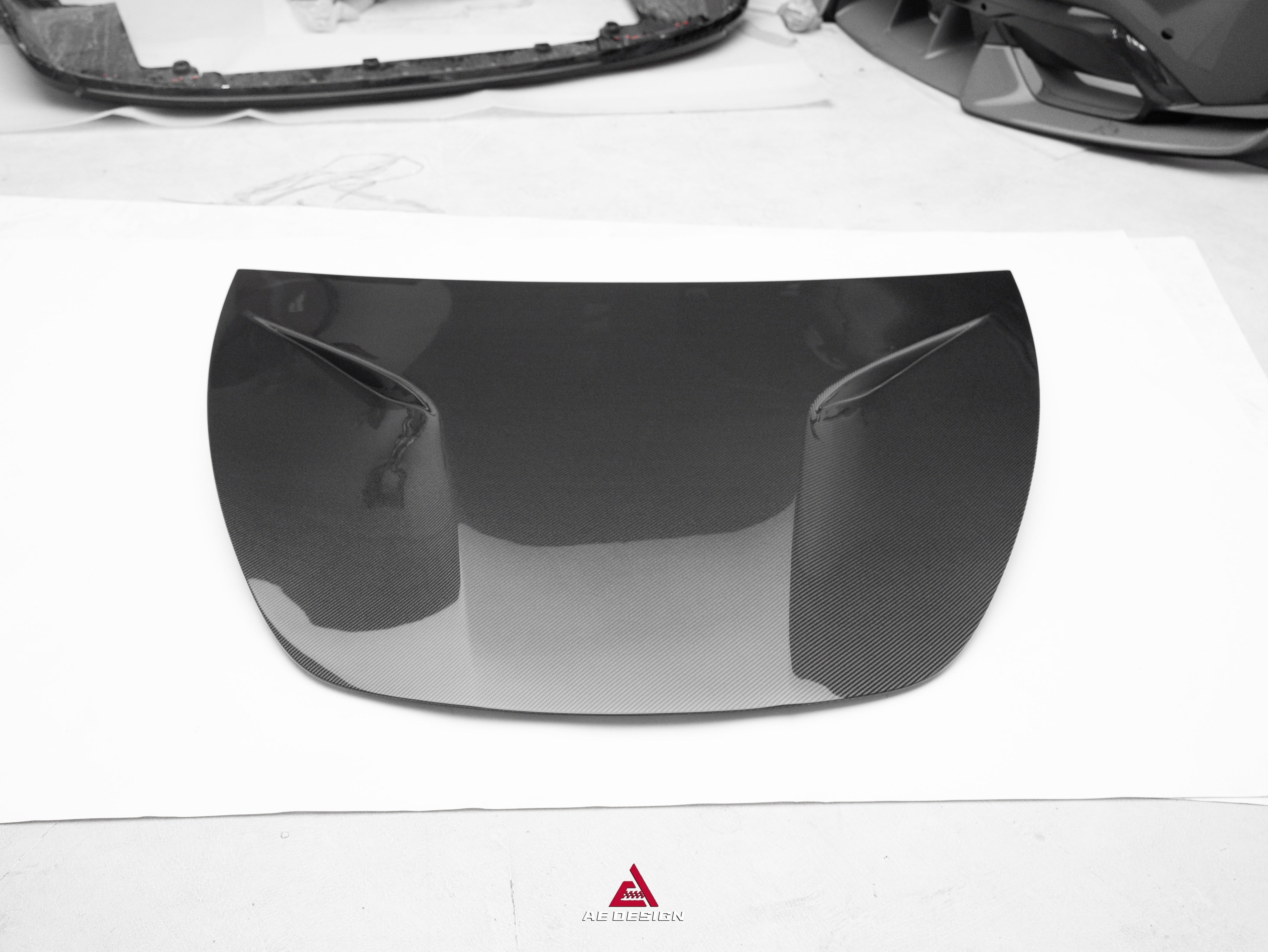 Tesla Model 3 Highland / Performance 2024-ON with Aftermarket Parts - Action Aero Series Hood Bonnet Carbon Fiber From ArmorExtend