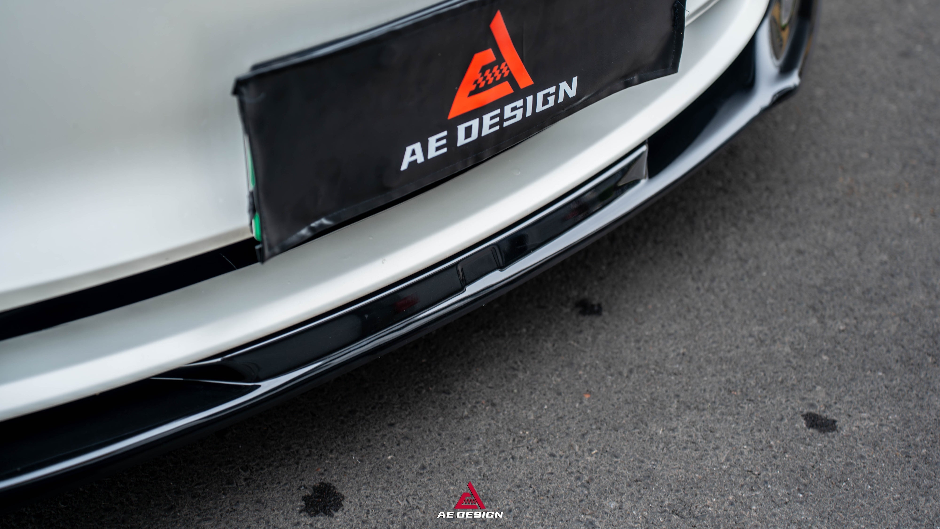 Tesla Model 3 Highland 2024-ON with Aftermarket Parts - Plustic Front Lip ABS from ArmorExtend