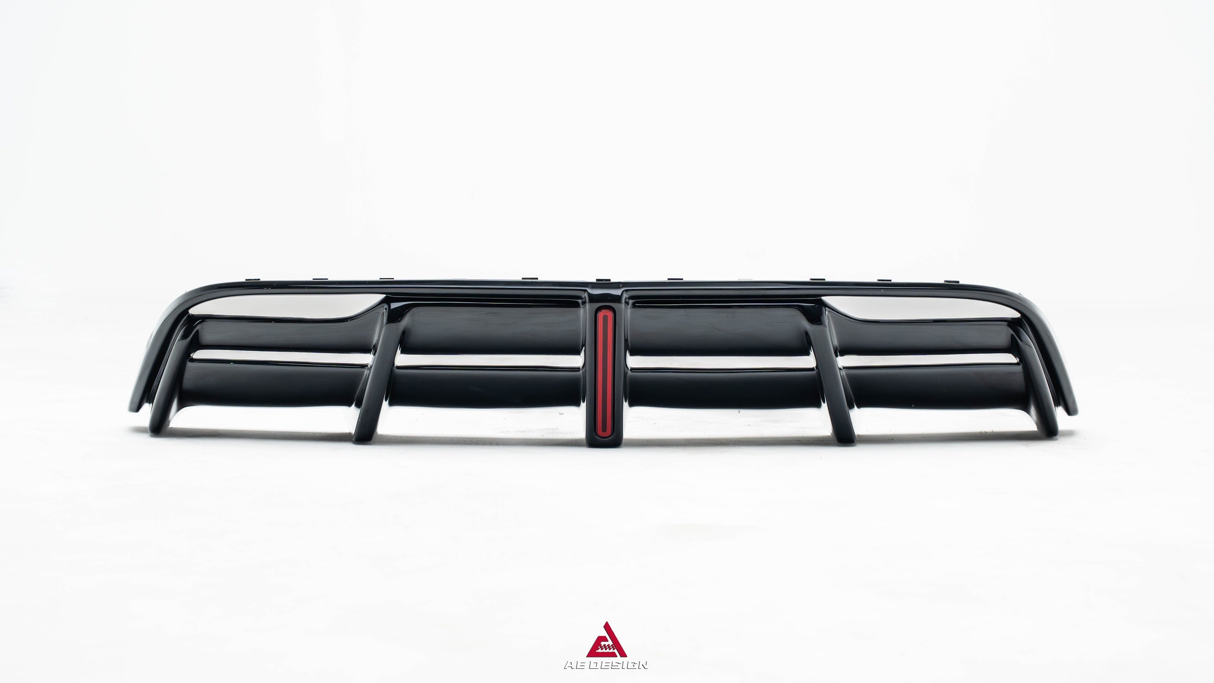 Tesla Model 3 Highland 2024-ON with Aftermarket Parts - Plustic Rear Diffuser ABS from ArmorExtend