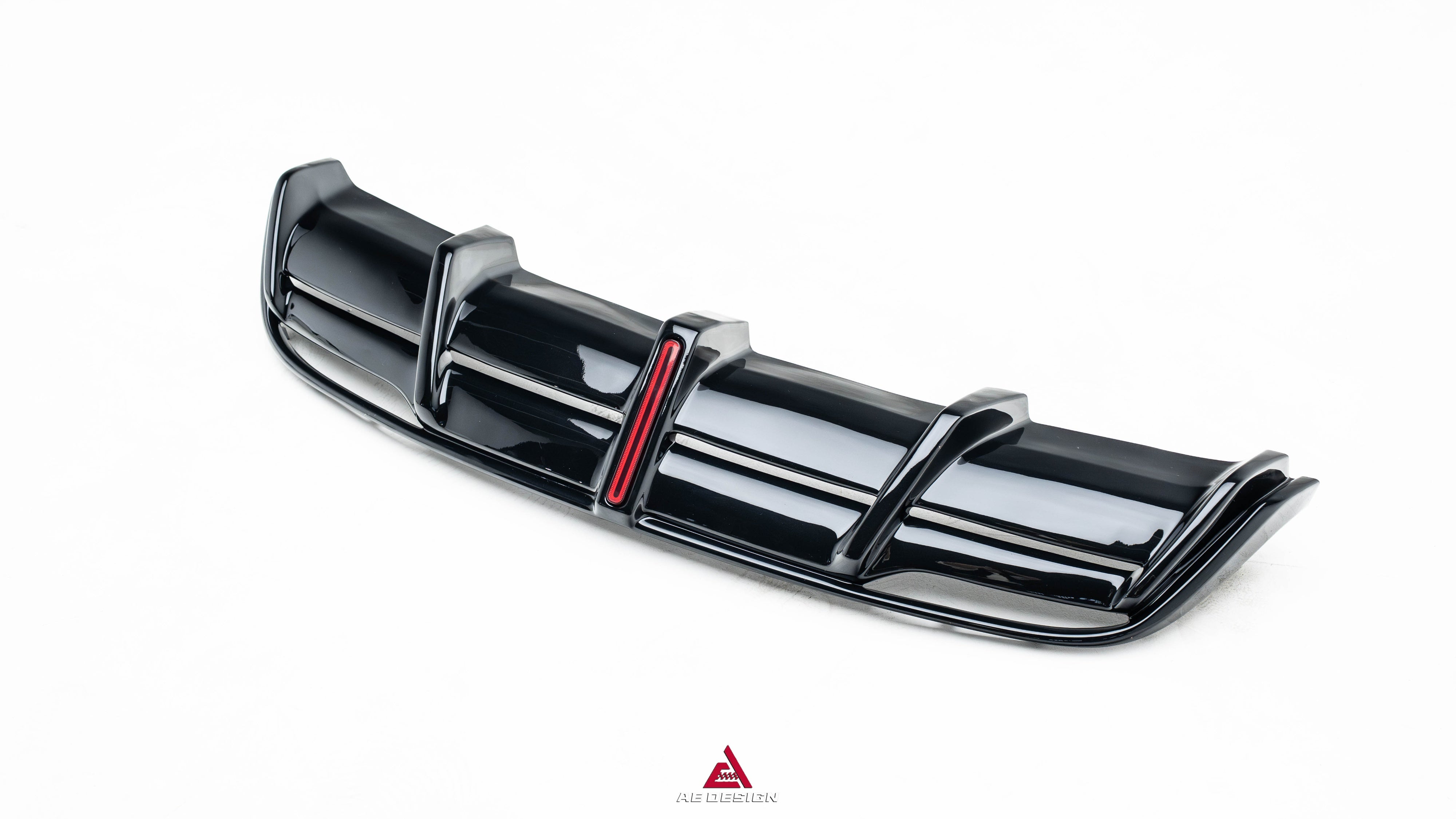 Tesla Model 3 Highland 2024-ON with Aftermarket Parts - Plustic Rear Diffuser ABS from ArmorExtend
