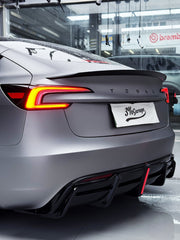 Tesla Model 3 Highland 2024-ON with Aftermarket Parts - Plustic Rear Diffuser ABS from ArmorExtend