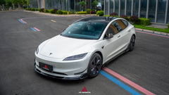 Tesla Model 3 Highland 2024-ON with Aftermarket Parts - Plustic Front Lip ABS from ArmorExtend