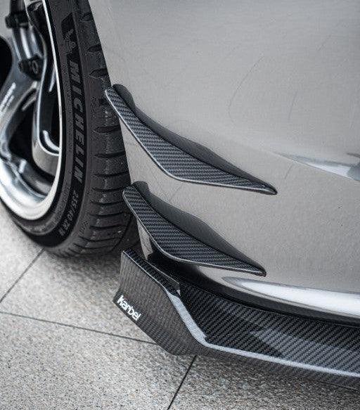 Tesla Model 3 Highland 2024-ON with Aftermarket Parts - Front Canards Pre-preg Carbon Fiber from Karbel Carbon