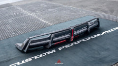 Tesla Model 3 Highland / Performance 2024-ON with Aftermarket Parts - AE Style Rear Diffuser & Canards Carbon Fiber from?ArmorExtend