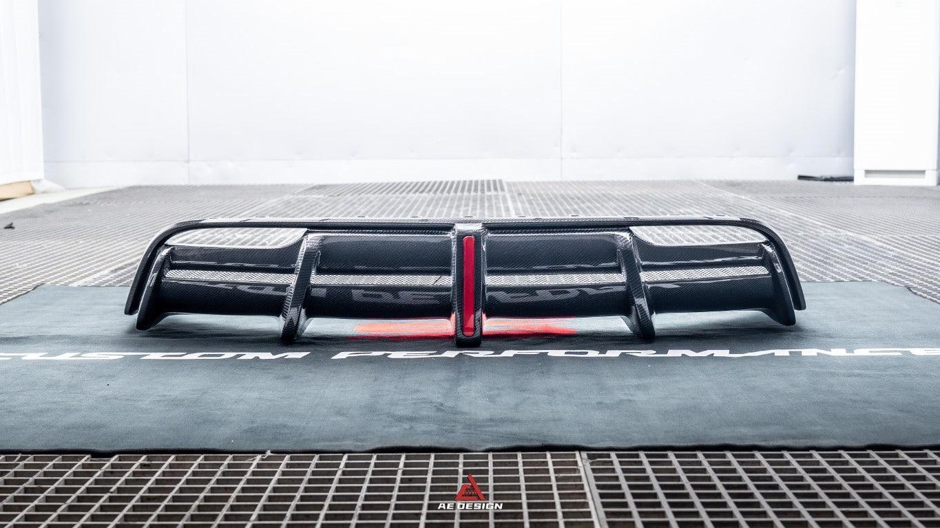 Tesla Model 3 Highland / Performance 2024-ON with Aftermarket Parts - AE Style Rear Diffuser & Canards Carbon Fiber from?ArmorExtend