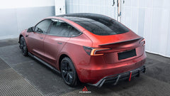 Tesla Model 3 Highland / Performance 2024-ON with Aftermarket Parts - AE Style Fiber Rear Wing?Pre-preg Carbon?from?ArmorExtend