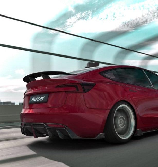 Tesla Model 3 Highland / P aftermarket parts - Karbel Rear Diffuser Pre ...