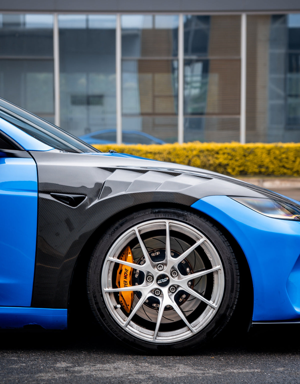 ArmorExtend Action Aero Series Front Fenders for Tesla Model 3 Highland / Performance 2024-ON Carbon Fiber