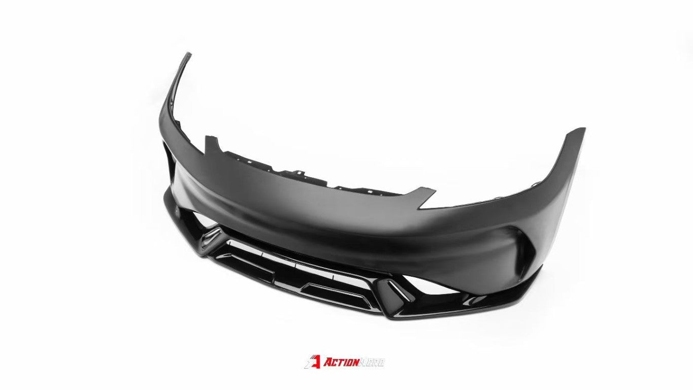 Tesla Model 3 Highland / Performance 2024-ON with Aftermarket Parts - Action Aero Series Front Bumper & Lip ABS from ArmorExtend