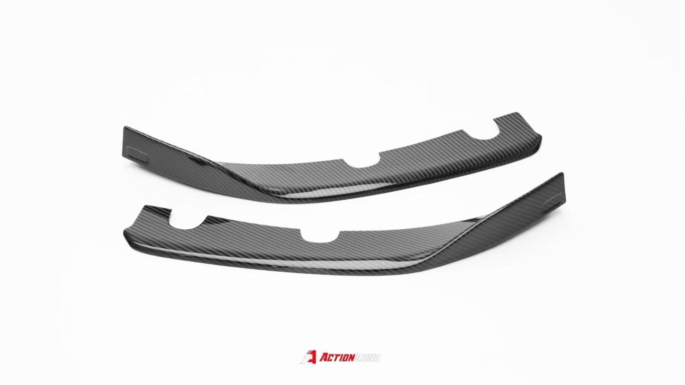 Tesla Model 3 Highland 2024-ON with Aftermarket Parts - Action Aero Series Front Lip & Splitter Dry Pre-preg Carbon Fiber / ABS from ArmorExtend
