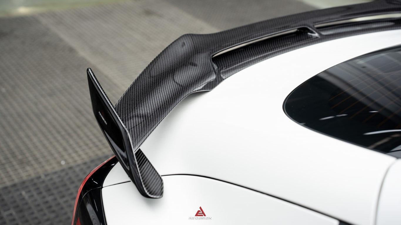 Tesla Model 3 Highland / Performance 2024-ON with Aftermarket Parts - AE Style Rear Wing Carbon Fiber from ArmorExtend