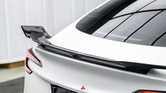 Tesla Model 3 Highland / Performance 2024-ON with Aftermarket Parts - AE Style Carbon Fiber Rear Wing from ArmorExtend 