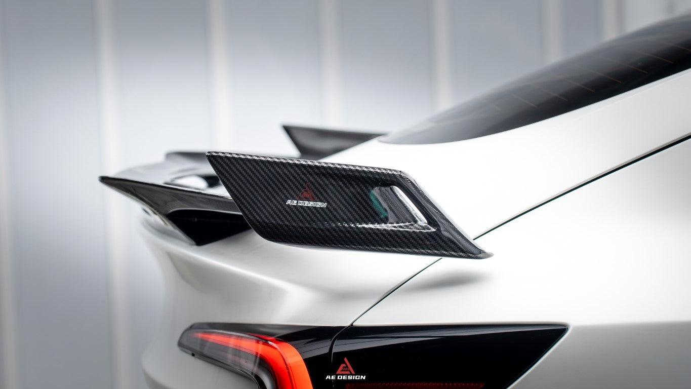 Tesla Model 3 Highland / Performance 2024-ON with Aftermarket Parts - AE Style Rear Wing Carbon Fiber from ArmorExtend