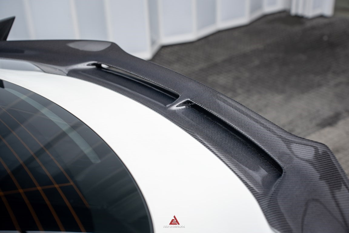 Tesla Model 3 Highland / Performance 2024-ON with Aftermarket Parts - AE Style Carbon Fiber Rear Wing from ArmorExtend 