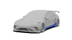 Tesla Model 3 Highland Performance 2024-ON with Robot Craftsman's Aftermarket Parts - Carbon Fiber & FRP Fenders Flares & Wheel Arches & Side Skirts & Front Corner Canards & Side Canards HACKER