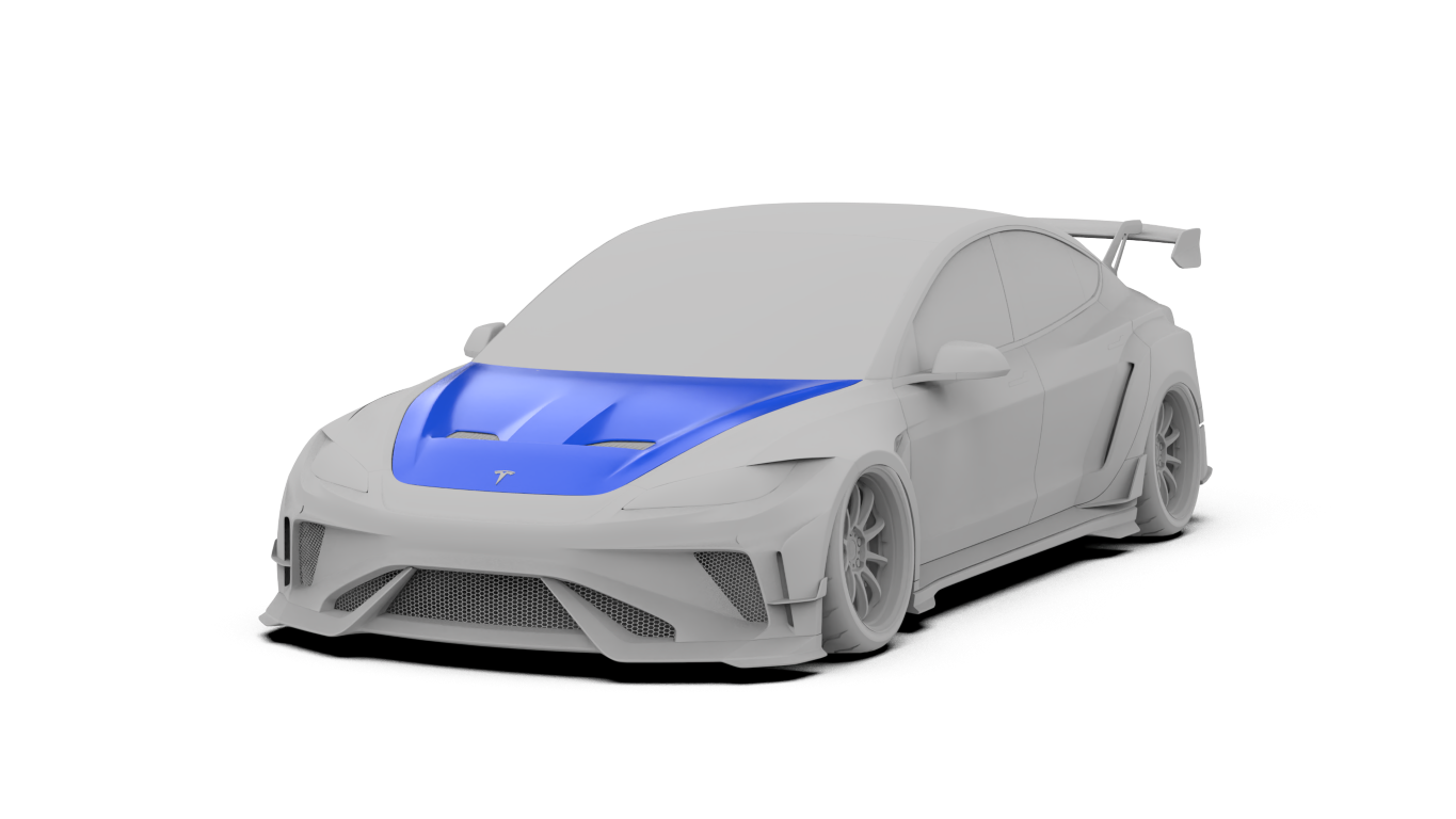 Tesla Model 3 Highland / Performance 2024-ON with Aftermarket Parts - Full Complete Kit Carbon Fiber / FRP from Robot Craftsman