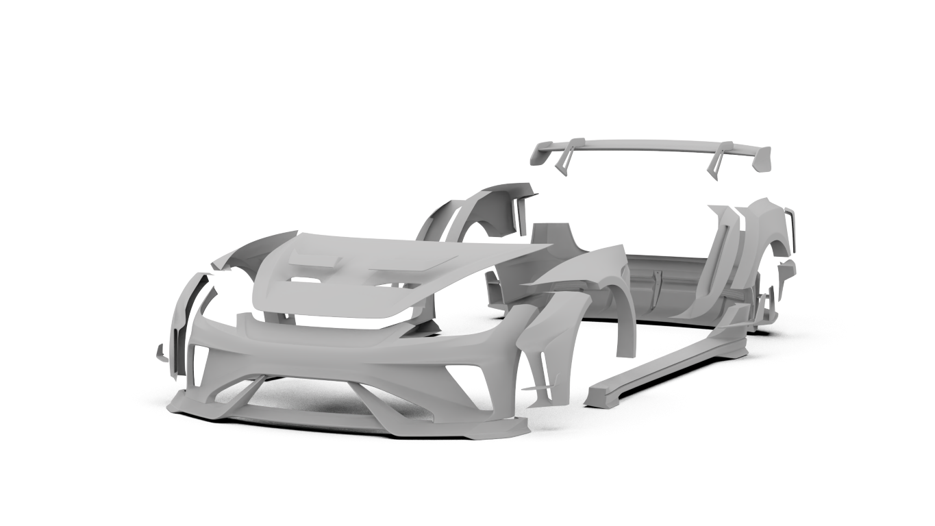 Tesla Model 3 Highland / Performance 2024-ON with Robot Craftsman's Aftermarket Parts - Robot Package A Carbon Fiber / FRP