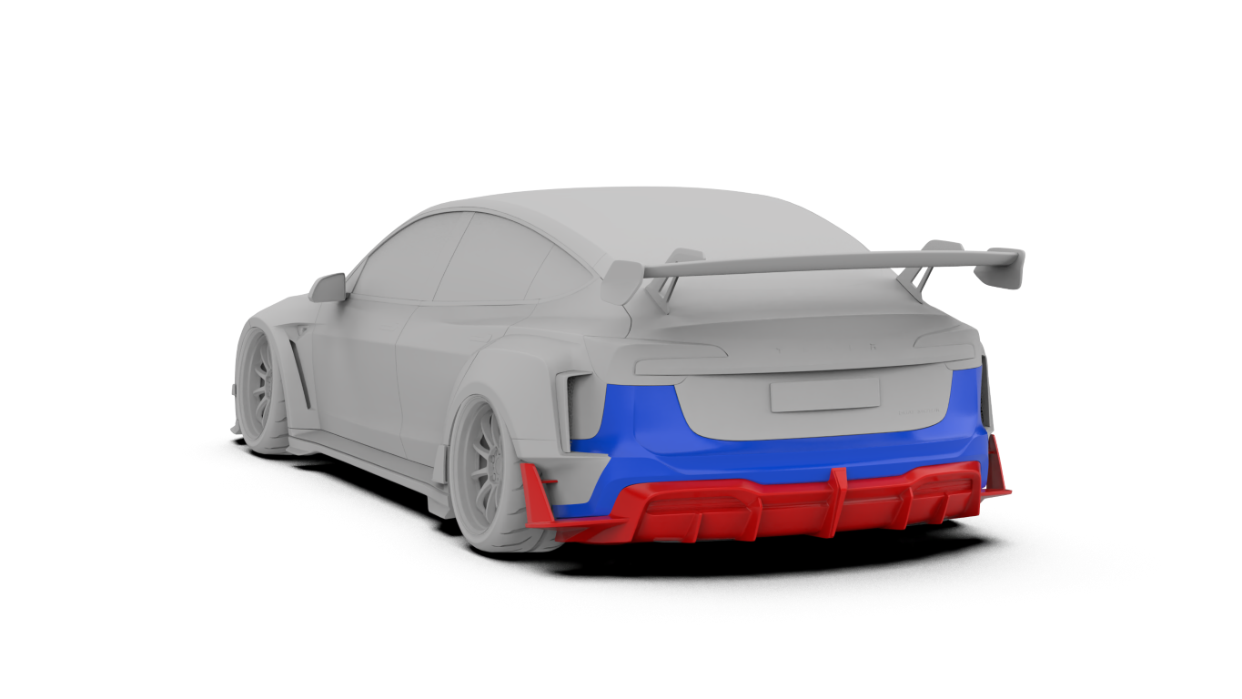 Tesla Model 3 Highland / Performance 2024-ON with Aftermarket Parts - Full Complete Kit Carbon Fiber / FRP from Robot Craftsman