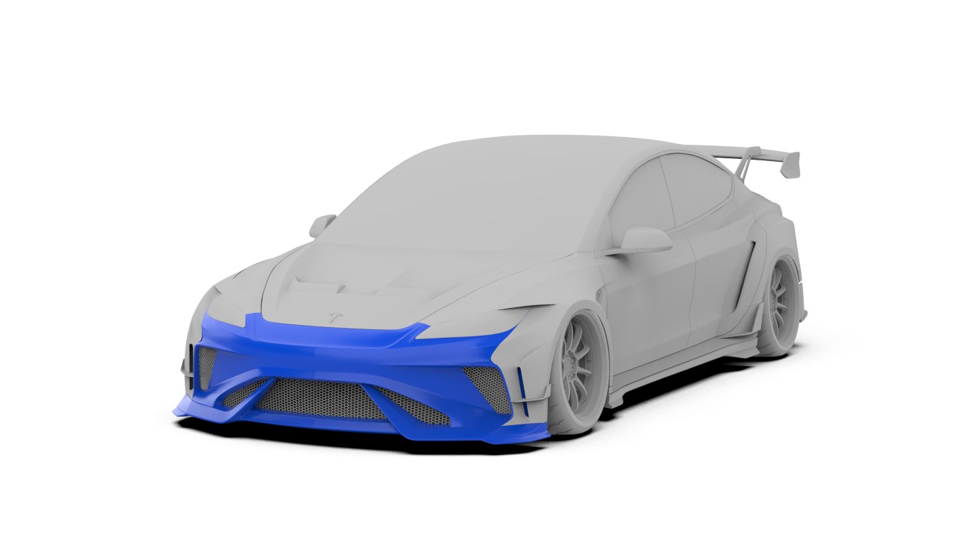 Tesla Model 3 Highland / Performance 2024-ON with Robot Craftsman's Aftermarket Parts - Robot Package A Carbon Fiber / FRP