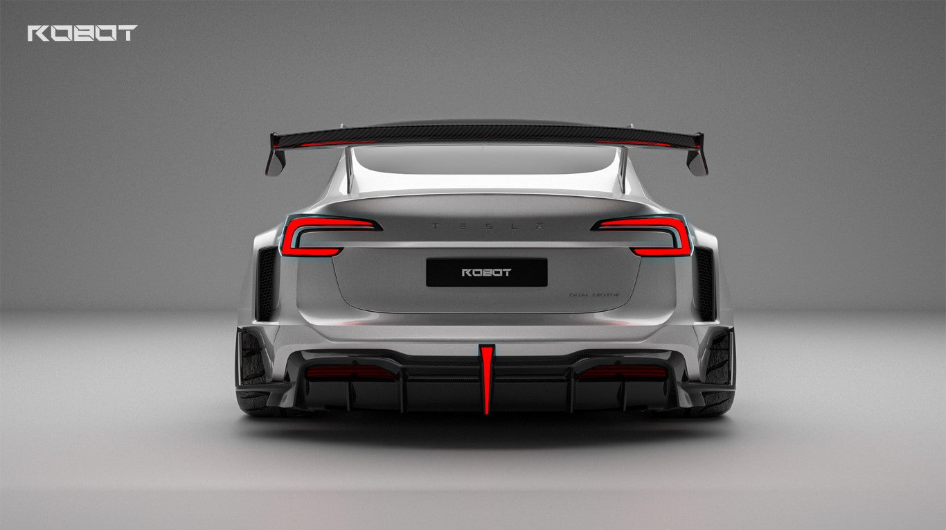 Tesla Model 3 Highland / Performance 2024-ON with Aftermarket Parts - Full Complete Kit Carbon Fiber / FRP from Robot Craftsman