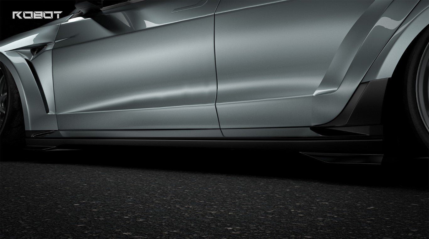 Tesla Model 3 Highland / Performance 2024-ON with Aftermarket Parts - Full Complete Kit Carbon Fiber / FRP from Robot Craftsman