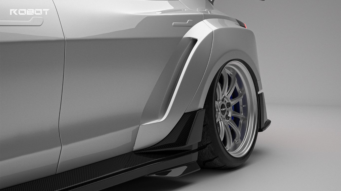 Tesla Model 3 Highland / Performance 2024-ON with Aftermarket Parts - Full Complete Kit Carbon Fiber / FRP from Robot Craftsman