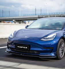 Tesla Model 3 / Performance 2017-2023 with Aftermarket Parts - PP Front Lip from Yofer USA