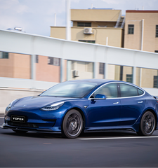 Tesla Model 3/Long Range/Performance 2017 2018 2019 2020 2021 2022 2023 with Aftermarket Parts - Full Body Kit PP Polypropylene from Yofer USA