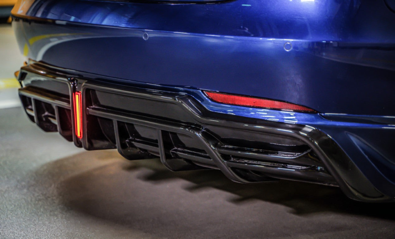 Tesla Model 3 / Performance 2017-2023 with Aftermarket Parts - PP Rear Diffuser from Yofer USA