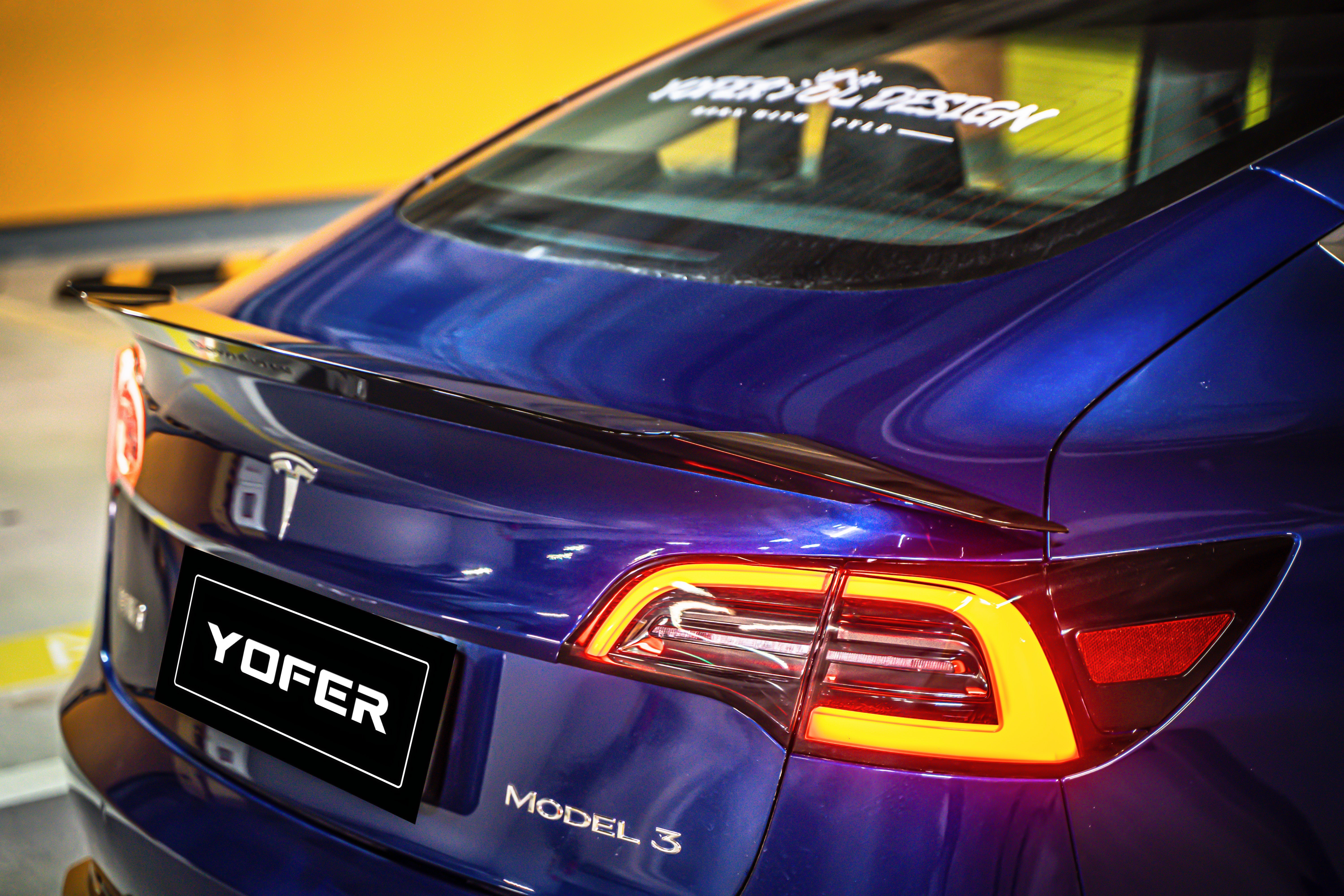 Tesla Model 3/Long Range/Performance 2017 2018 2019 2020 2021 2022 2023 with Aftermarket Parts - Full Body Kit PP Polypropylene from Yofer USA