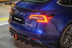 Tesla Model 3 / Performance 2017 2018 2019 2020 2021 2022 2023 with Aftermarket Parts - Rear Spoiler PP from Yofer USA