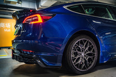 Tesla Model 3 / Performance 2017-2023 with Aftermarket Parts - PP Rear Diffuser from Yofer USA