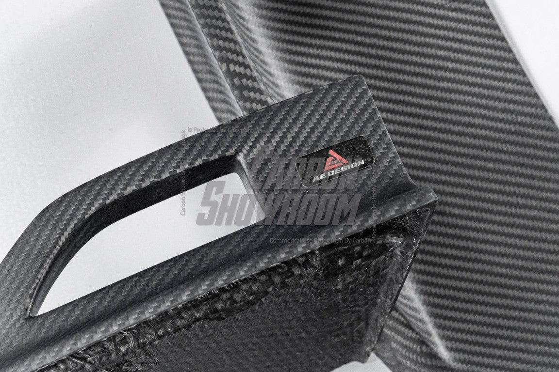 Your Tesla Model Y 2020 2021 2022 2023 2024 with Aftermarket Parts - AE Style Rear Diffuser Carbon Fiber from  ArmorExtend