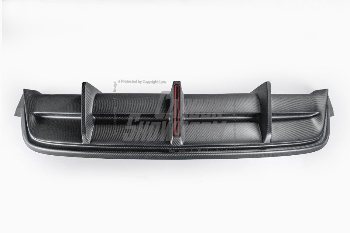 Your Tesla Model Y 2020 2021 2022 2023 2024 with Aftermarket Parts - AE Style Rear Diffuser Carbon Fiber from  ArmorExtend
