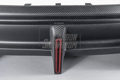 Your Tesla Model Y 2020 2021 2022 2023 2024 with Aftermarket Parts - AE Style Rear Diffuser Carbon Fiber from  ArmorExtend