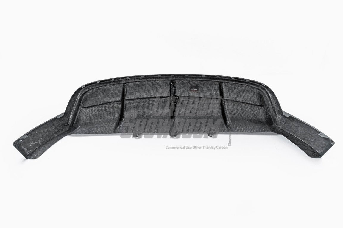 Your Tesla Model Y 2020 2021 2022 2023 2024 with Aftermarket Parts - AE Style Rear Diffuser Carbon Fiber from  ArmorExtend
