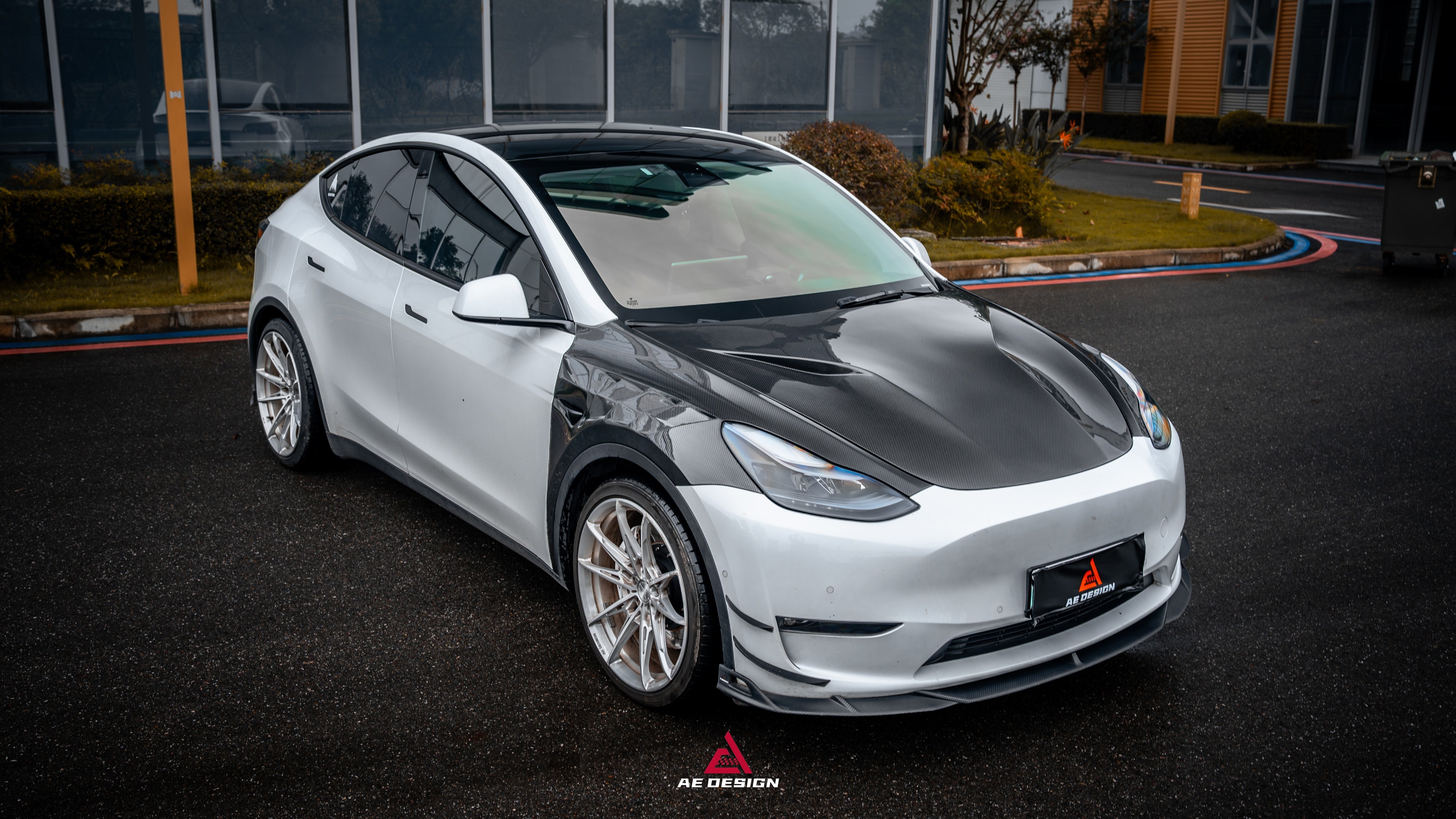 Tesla Model Y Performance AWD Long Range RWD Standard 2020 2021 2022 2023 2024 2025 with Aftermarket Parts - ART Hood Bonnet Carbon Fiber from ArmorExtend
