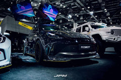 Tesla Model Y Performance AWD Long Range RWD Standard 2020 2021 2023 2024 with Aftermarket Parts - "STARSHIP" Upper Valences Carbon Fiber / FRP from Robot Craftsman

