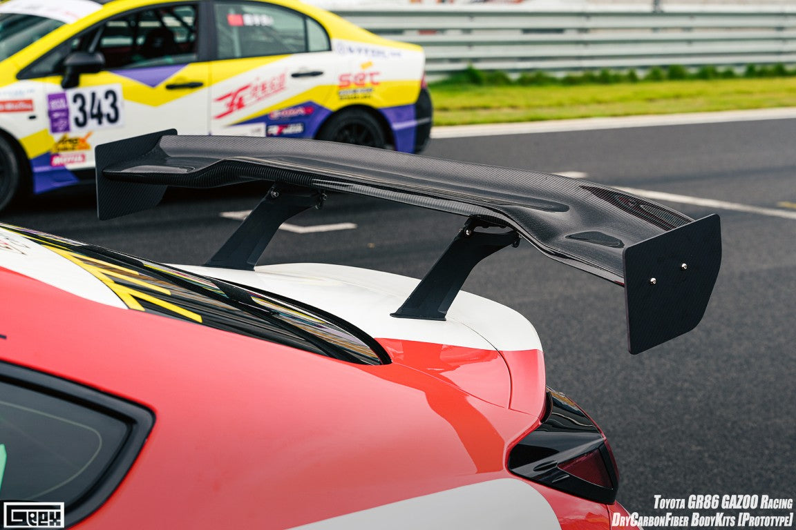 Toyota GR86 ZN8 2022-ON &amp; Subaru BRZ ZD8 2022-ON with Aftermarket Parts - Rear Wing Dry Pre-preg Carbon Fiber from Geex Village
