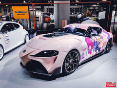 Toyota GR Supra A90 A91 2020-ON with CMST Tuning's Aftermarket Parts - Carbon Fiber Side Skirts & Lower Lip FT1 Conversion Kit